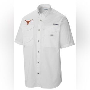 Texas Longhorns Columbia Tamiami Omni-Shade Button-Down Shirt